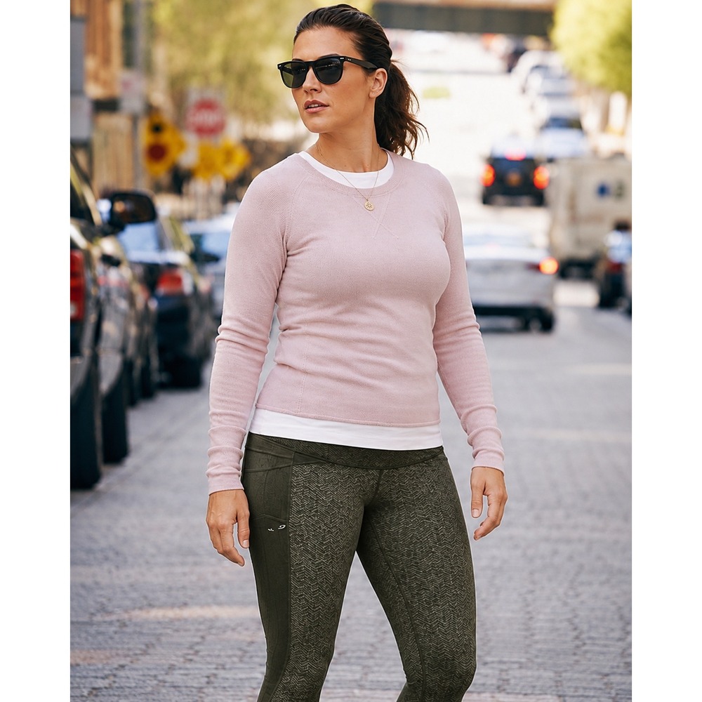 Athleta Cashmere Crew Neck Balletcore Minimalist Sweater XL